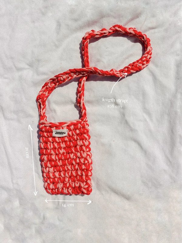 On The Go Bag in 'Cherry'