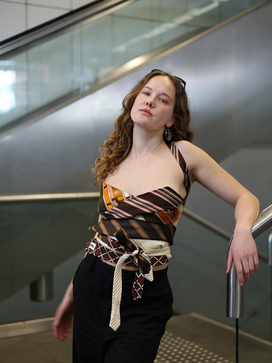 Tie Top in 'Hidden Highness'