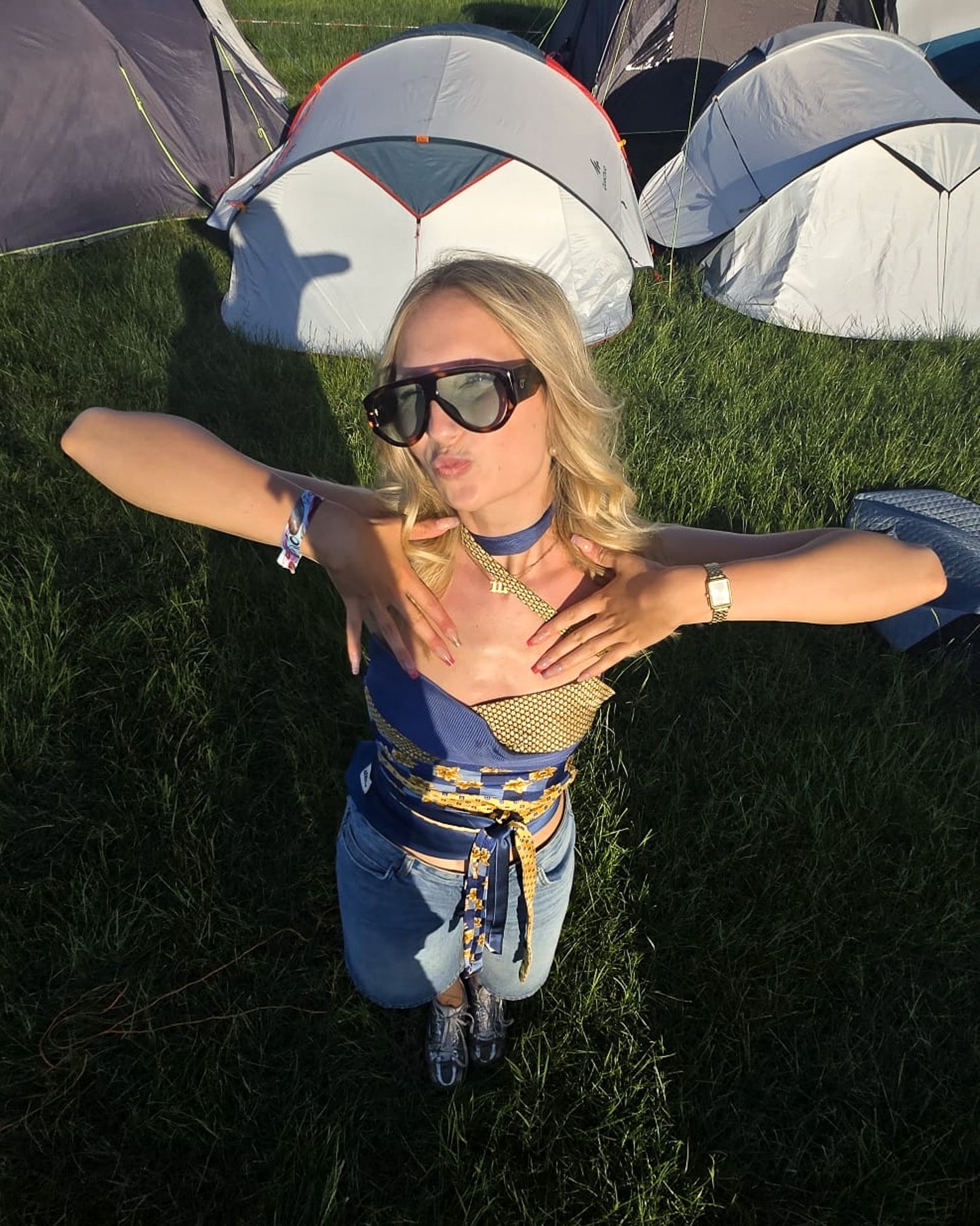 Tie Top in 'Flower Field'