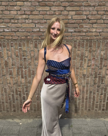 Tie Top in 'Berry Blue'
