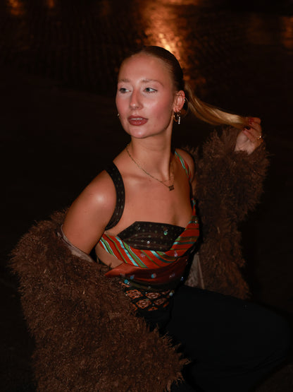 Tie Top in 'Bronze Spice'