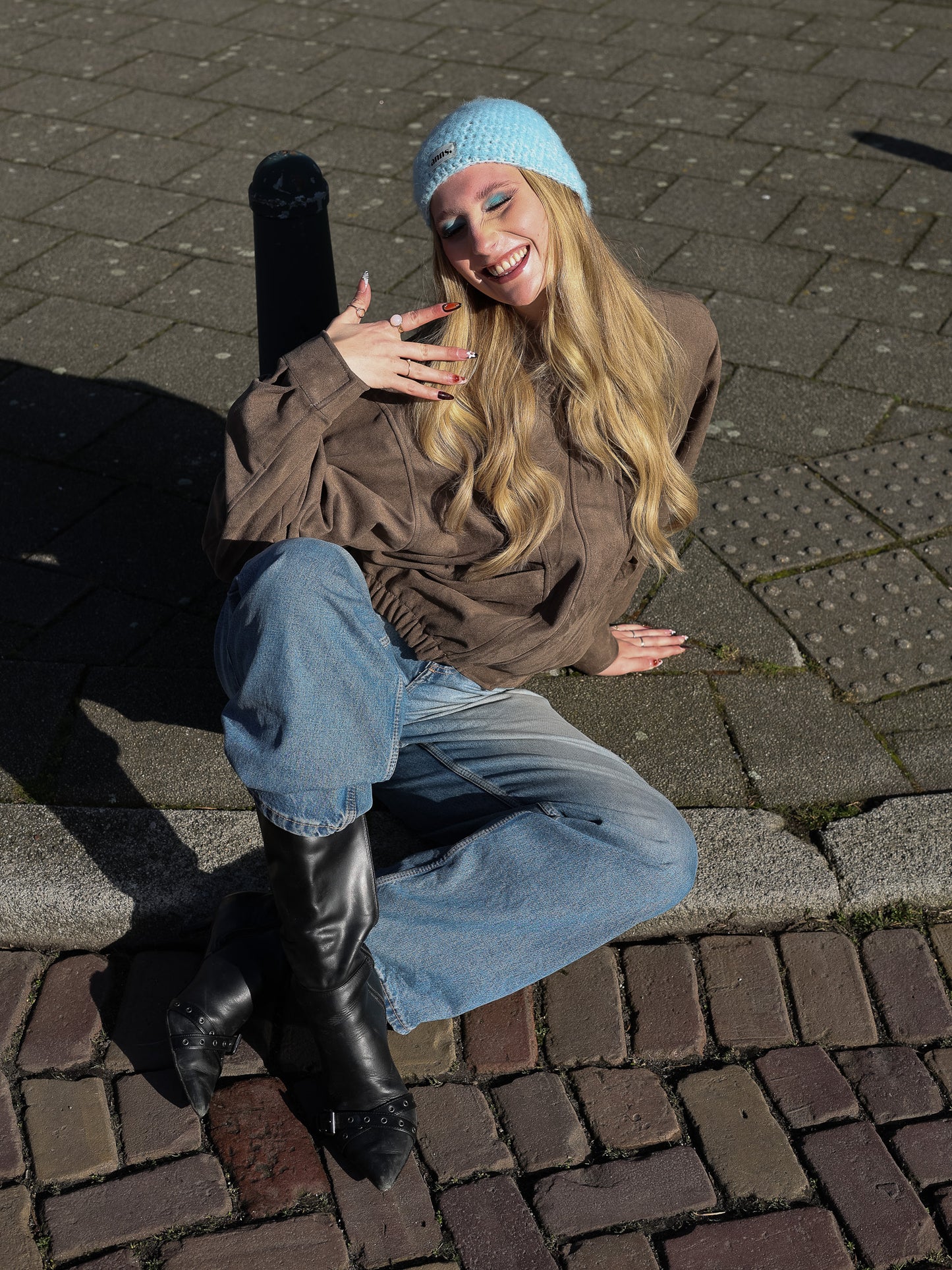 Beanie in 'Pale Sky'