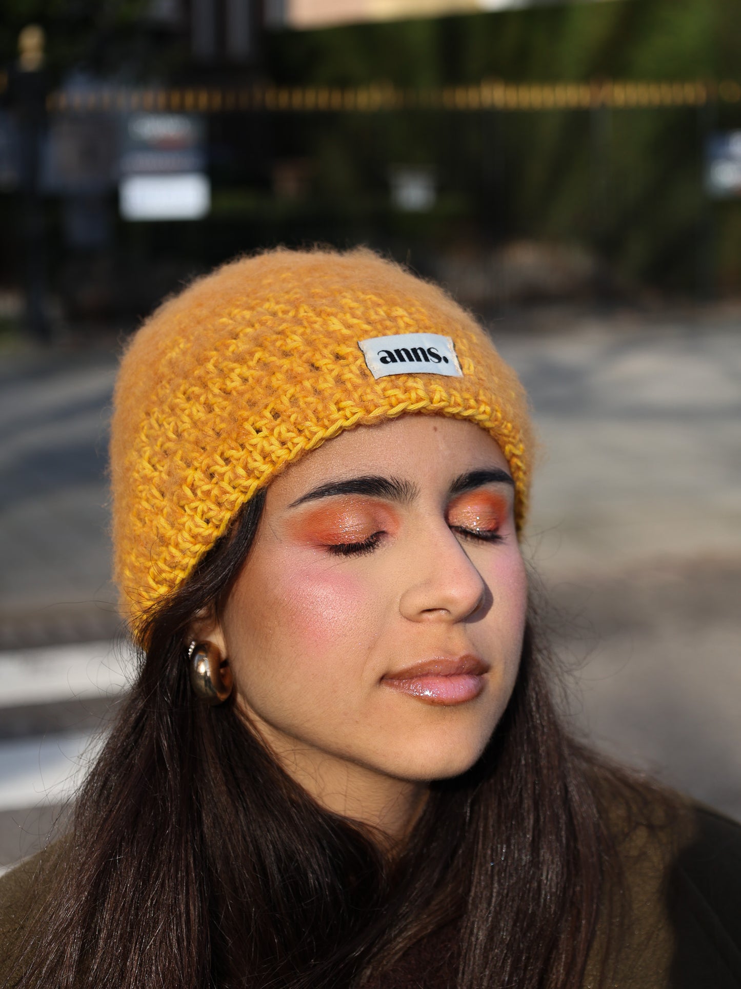 Beanie in 'Solar Mohair'