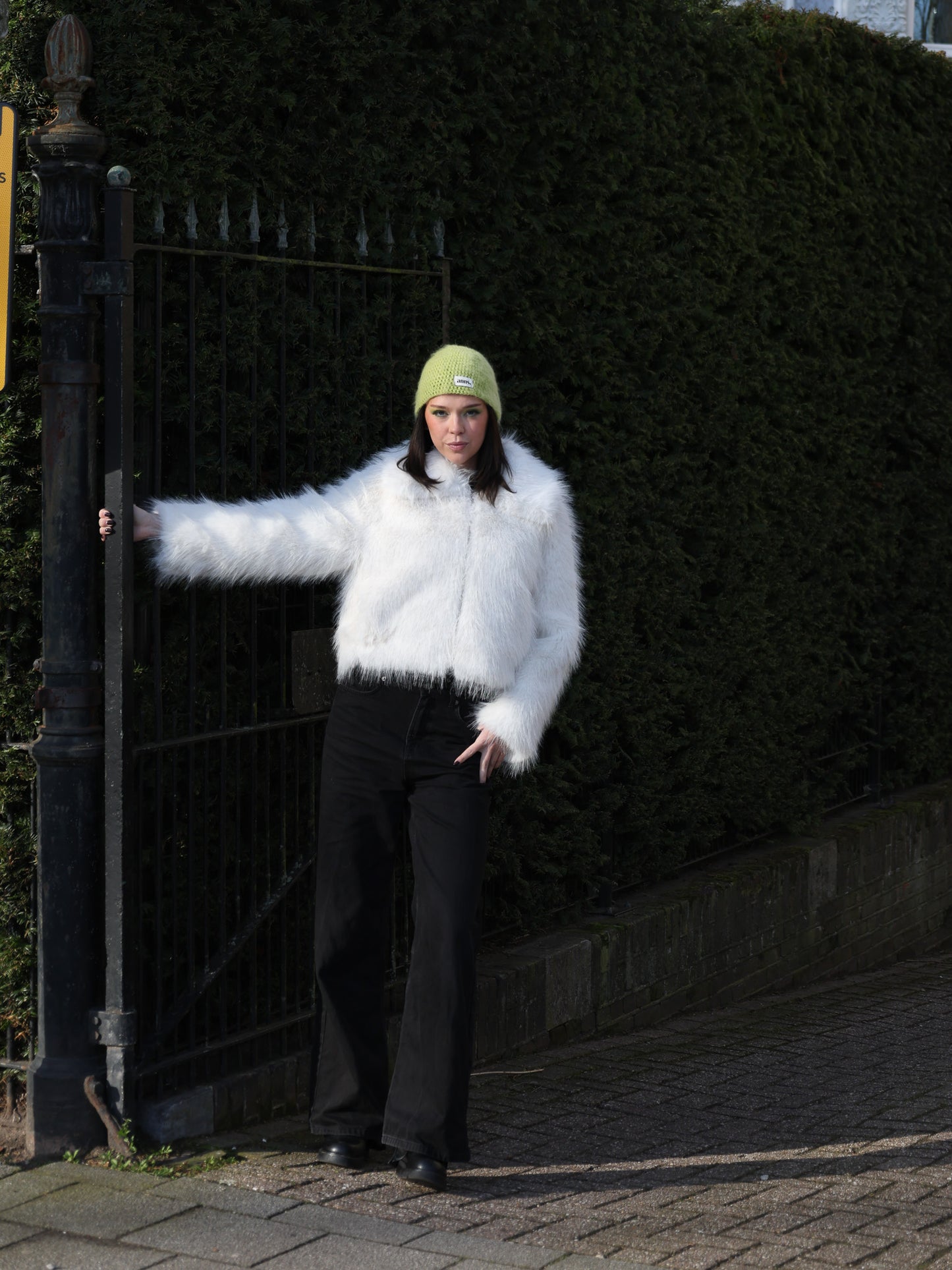 Beanie in 'Lime Zest'