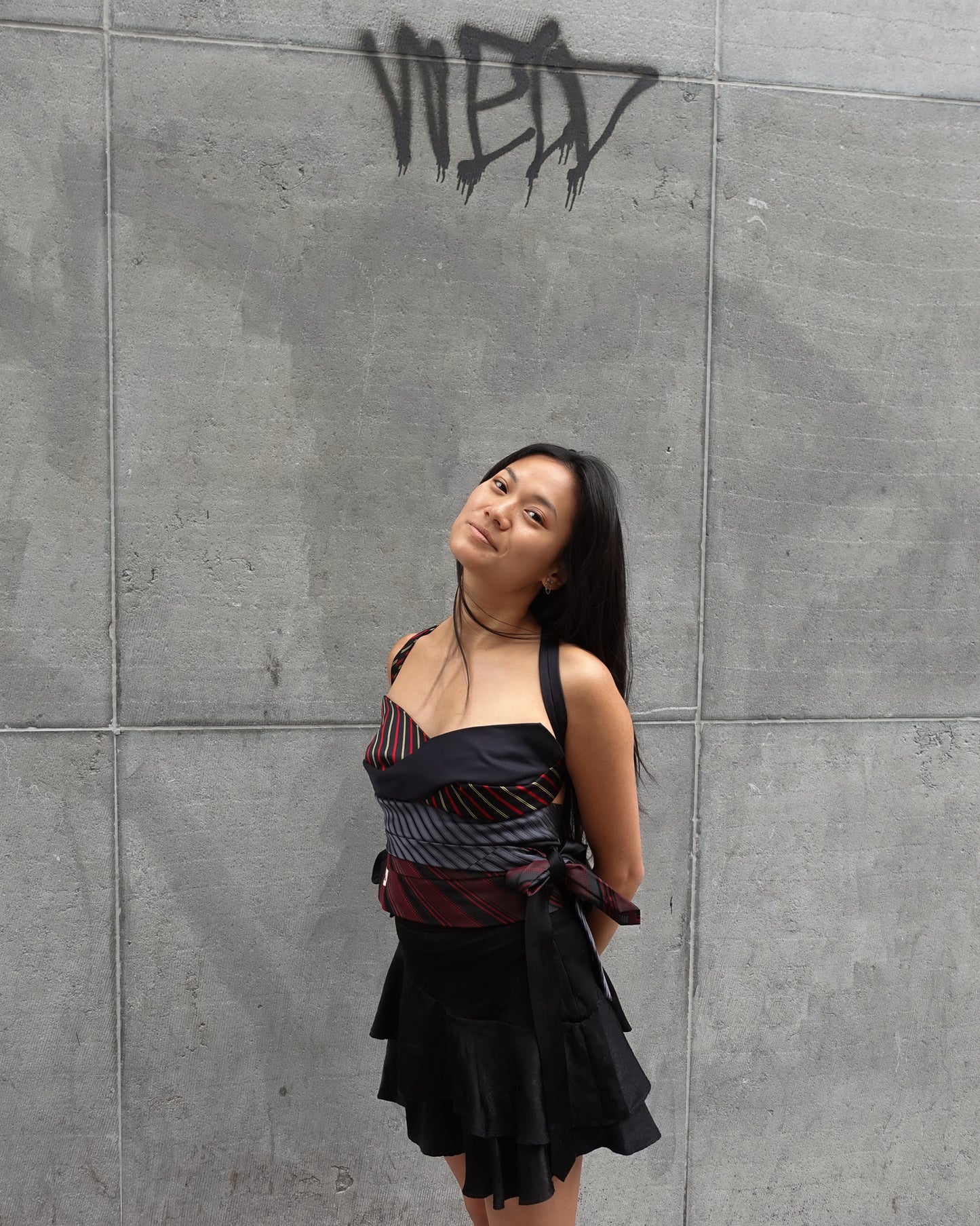 Tie Top in 'Ink Drop'
