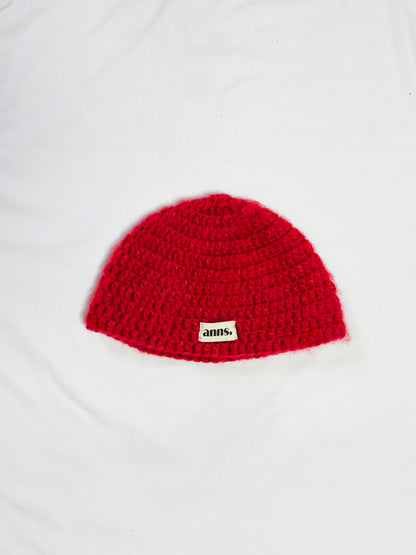 Beanie in 'Deep Rouge'