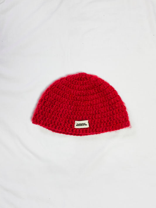 Beanie in 'Deep Rouge'