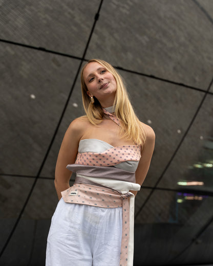 Tie Top in 'Cotton Cloud'